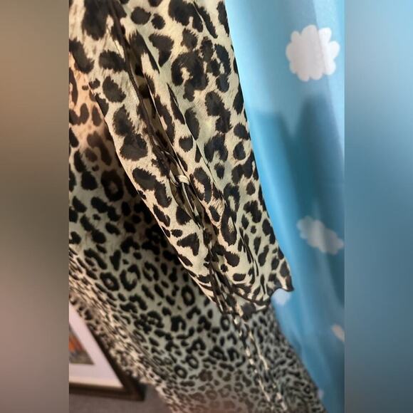 MNG Leopard sheath dress- 8 - Picture 4 of 6